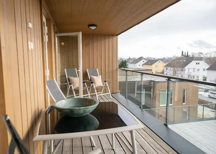 Modern 1br, Balcony & Free Parking Stavanger